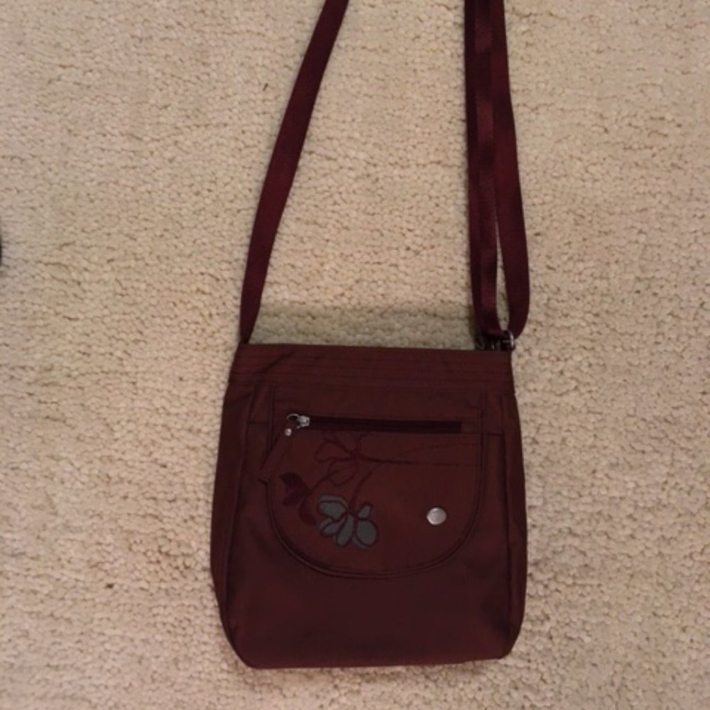 NWOT Haiku Burgundy Cross Body Bag